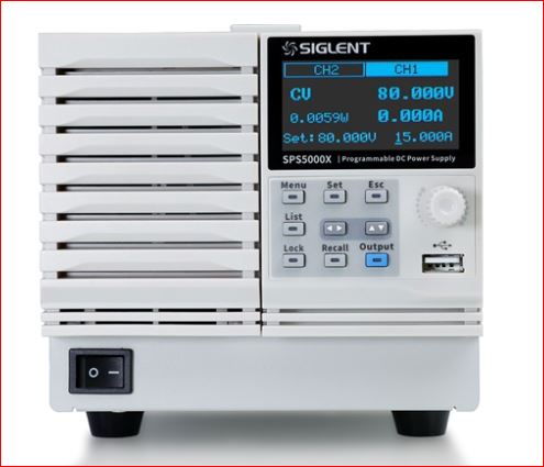Siglent SPS5084X DC Labornetzgerät / Das SPS5084X ist ein DC Labornetzgerät mit zwei Kanälen und hat eine max. Ausgangsleistung von 720W.