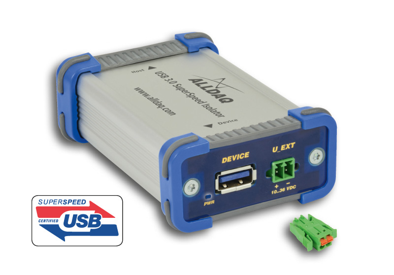 ALLDAQ ADQ-USB 3.0-ISO-W / USB 3.0 SuperSpeed-Isolator bis 1kV, ext. Versorgung: 10..36VDC