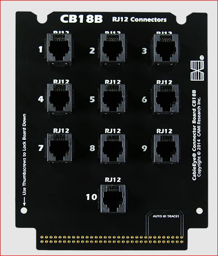 CableEye 748B / CB18B Interface-Platine (RJ12 6p6c x 10)