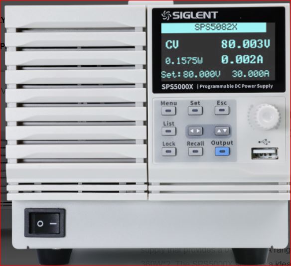 Siglent SPS5044X DC Labornetzgerät / Das SPS5044X ist ein DC Labornetzgerät mit zwei Kanälen und hat eine max. Ausgangsleistung von 720W.