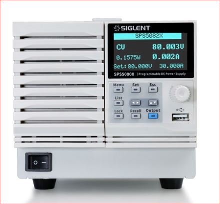 Siglent SPS5082X DC Labornetzgerät / Das SPS5082X ist ein DC Labornetzgerät mit einem Kanal und hat eine max. Ausgangsleistung von 720W.